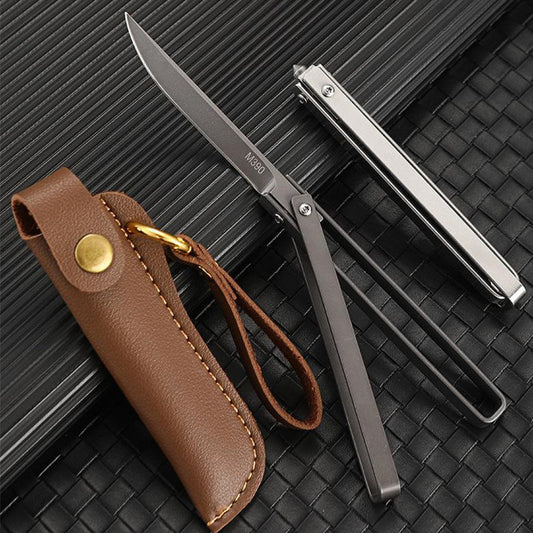 Handle Folding Outdoor Pocket Tool with Leather Case