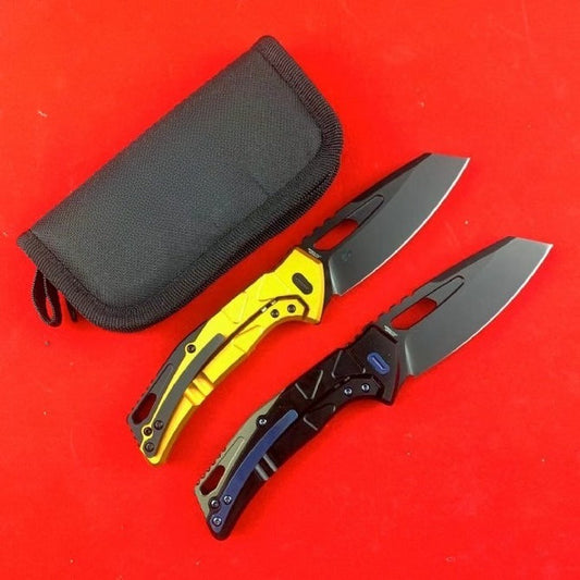 FX552 Black Titanium Coated Aviation Aluminum Handle Outdoor Folding Knife