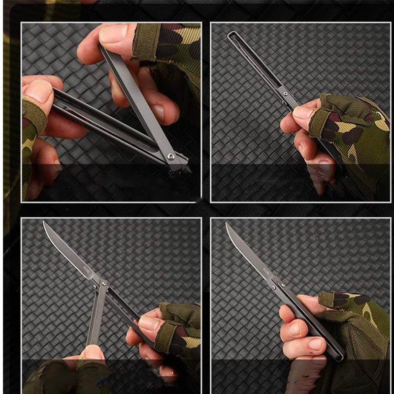 Handle Folding Outdoor Pocket Tool with Leather Case