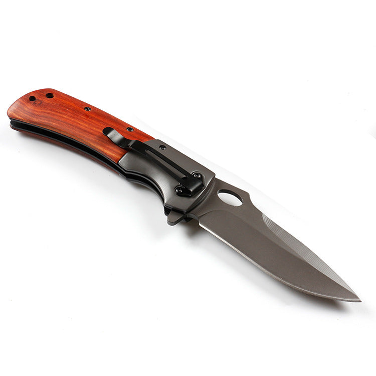 Outdoor Folding EDC Pocket Tool with Gray Titanium Plating Surface