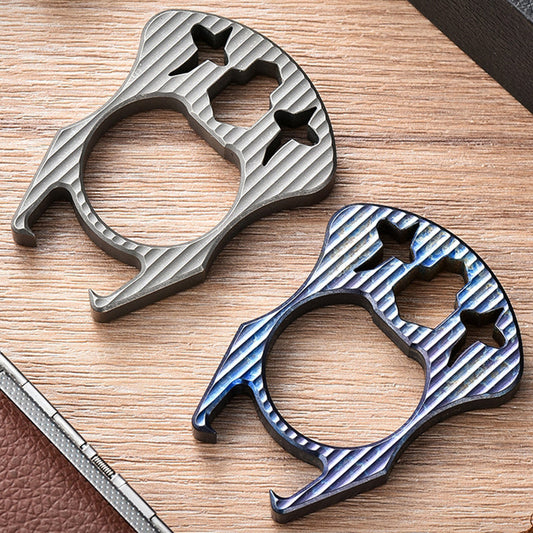 Mini Multifunctional Titanium Bottle Opening EDC Tool Hung on The Keychain