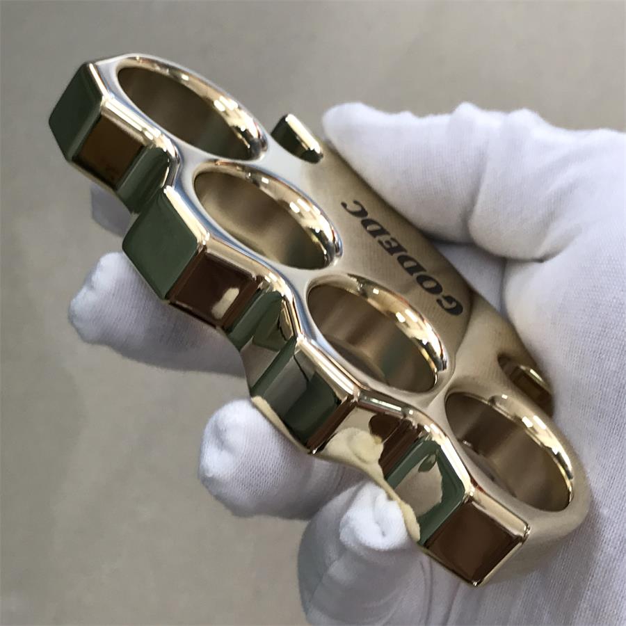 Black Wax GODEC Classic Mirror Polished Brass Large Hole Outdoor Tool