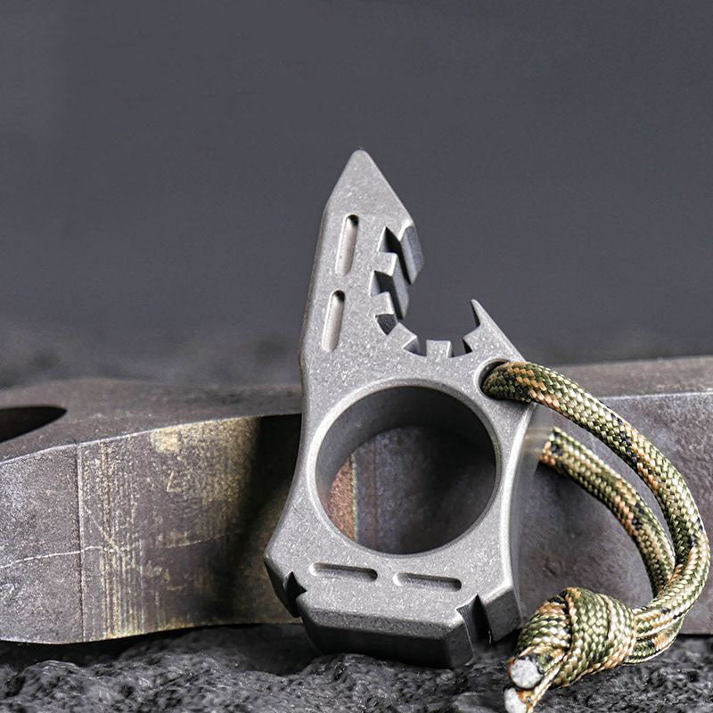 Shark Bottle Opener Outdoor Edc Backpack Keychain Tool