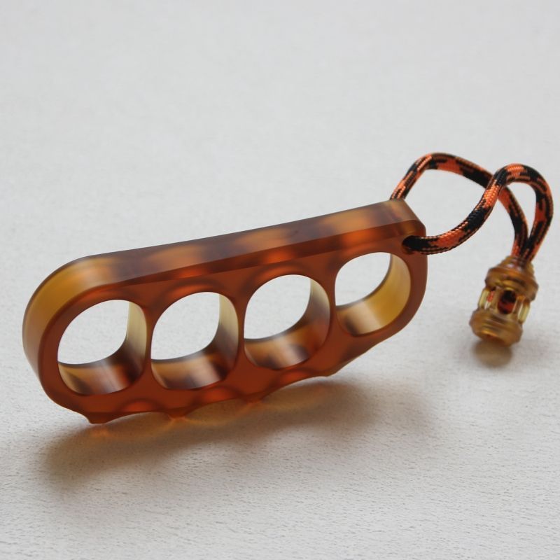 Large Amber Pea Outdoor EDC Tool