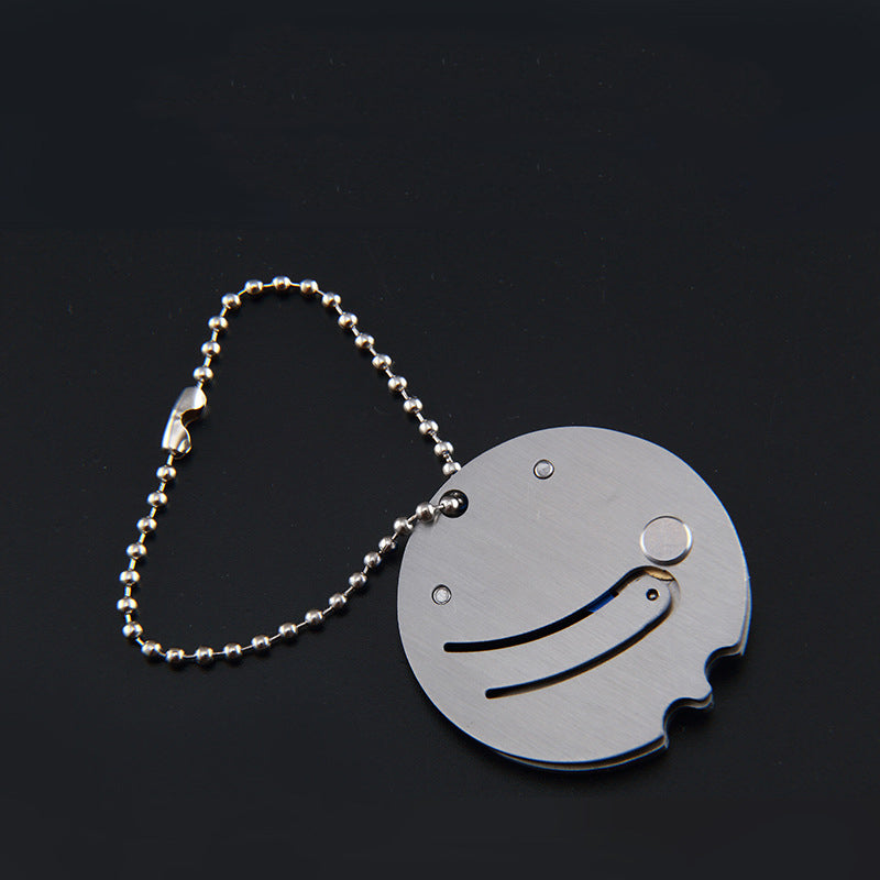 Mini Coin Keychain Pendant EDC Tool