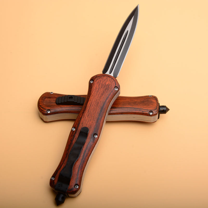 Wood Handle EDC Camping Pocket Tool