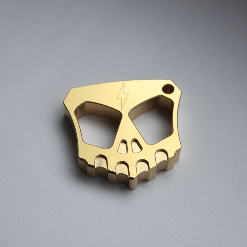 Creative Two Hole Brass Mini Backpack Outdoor Keychain EDC Tool