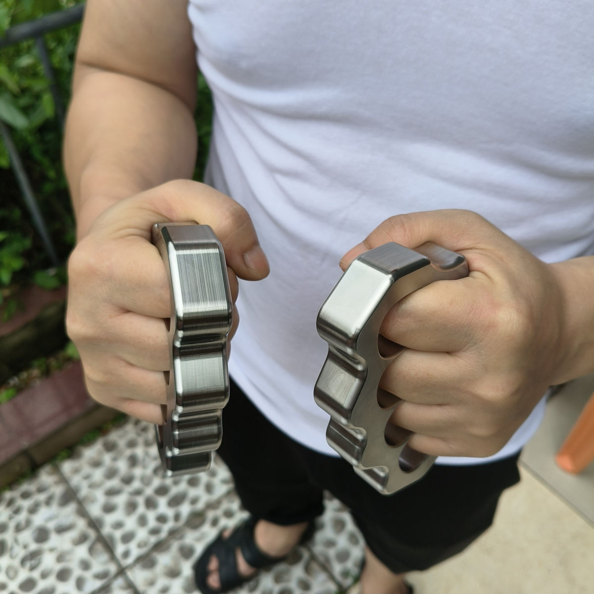 Thickened Steel Four-hole Outdoor Tool