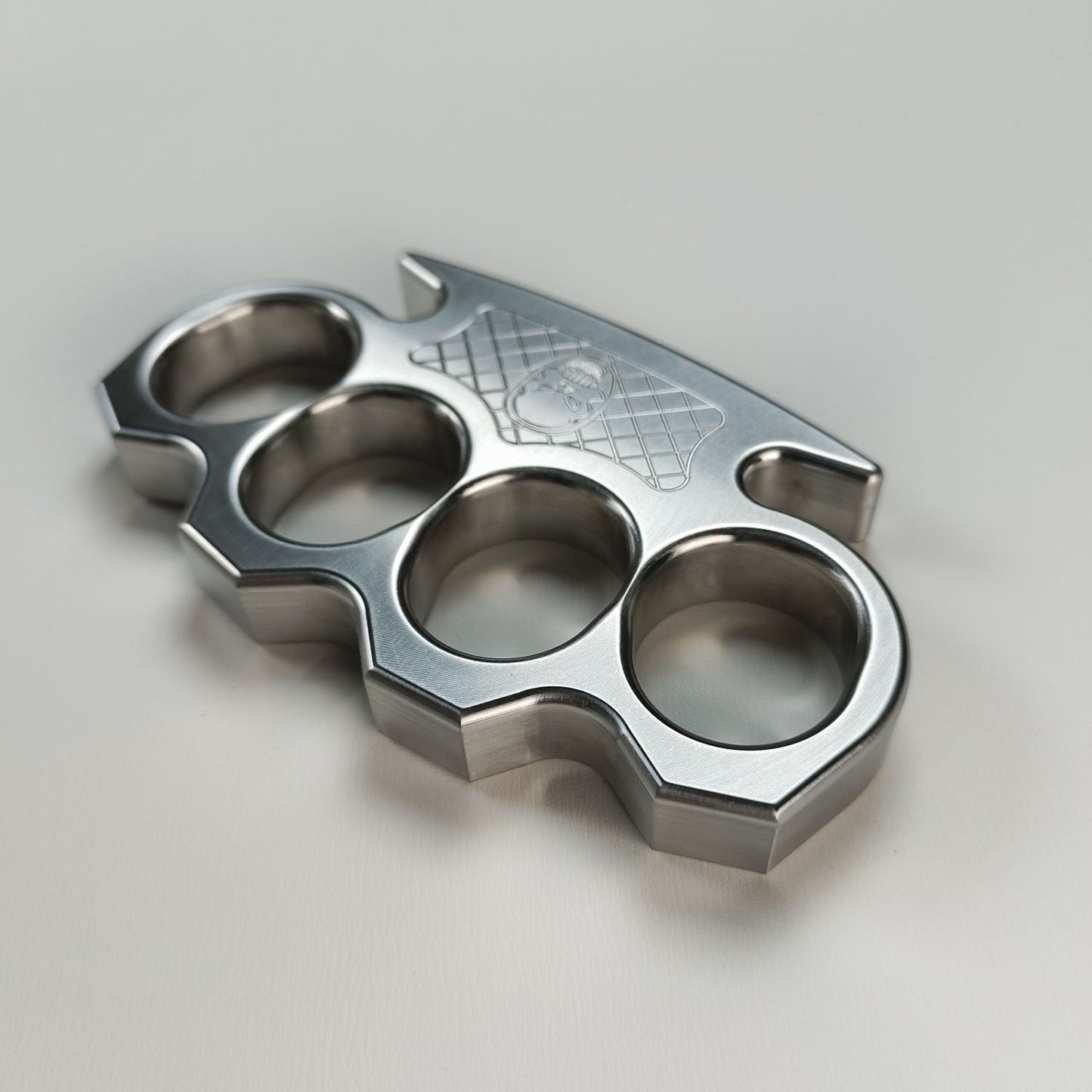 Steel Corrugated Skull Pattern Large Hole Bottle Opener EDC Tool