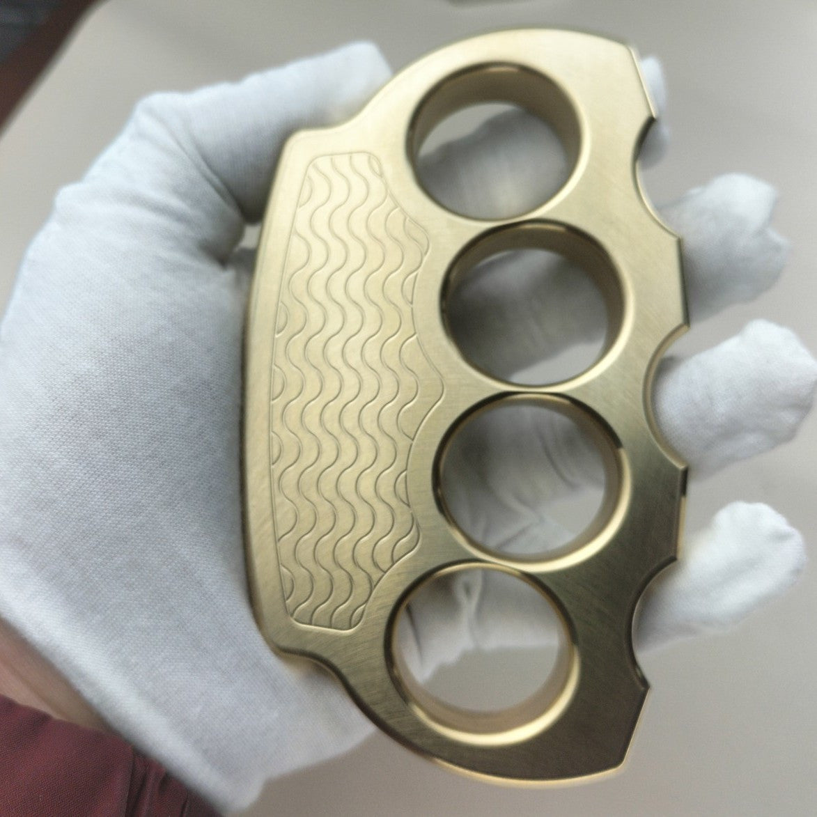 Brass Straight Wave Outdoor EDC Tools