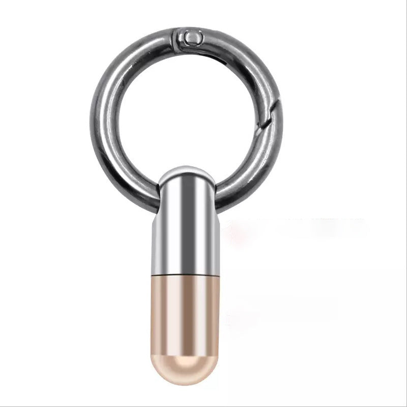 Mini Capsule Open Box Portable Keychain Charm