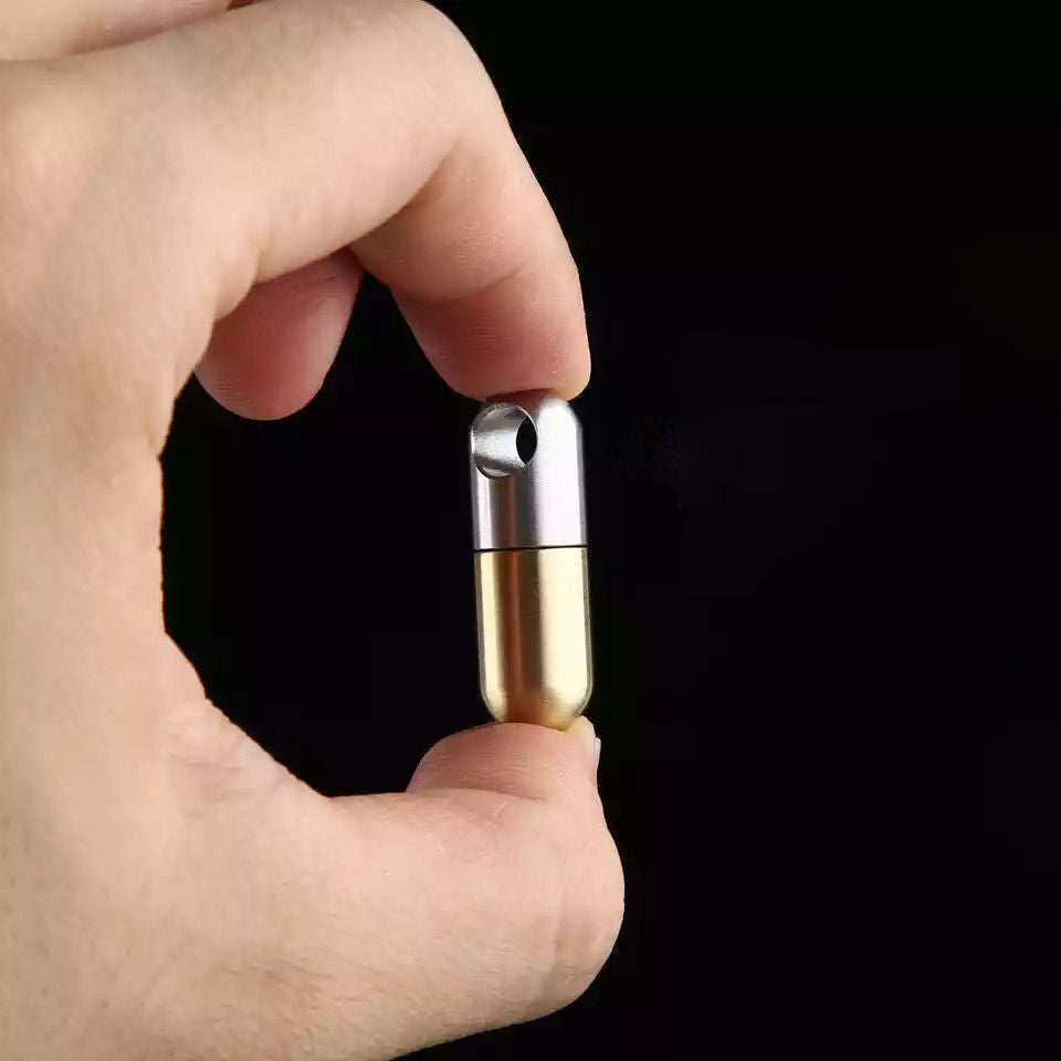 Mini Capsule Open Box Portable Keychain Charm
