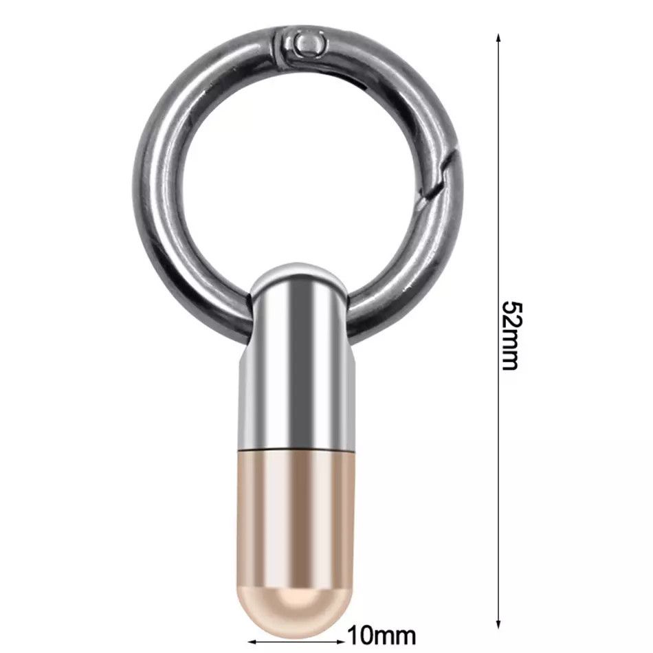 Mini Capsule Open Box Portable Keychain Charm