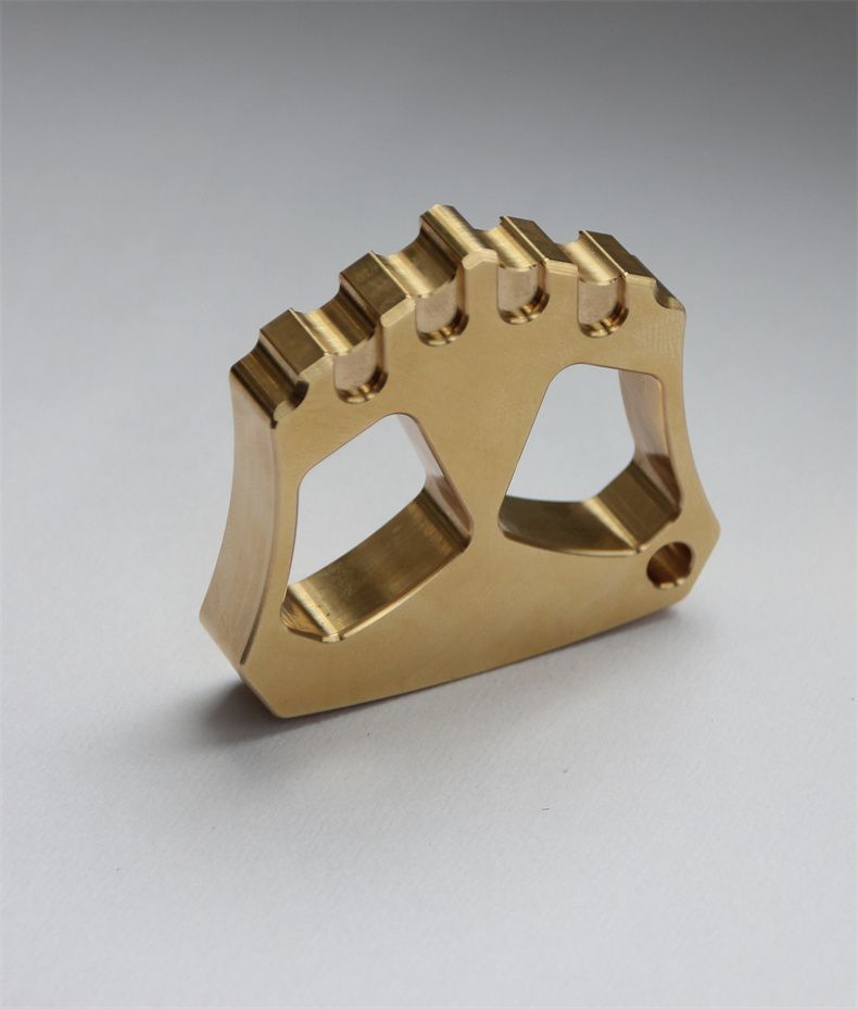 Creative Two Hole Brass Mini Backpack Outdoor Keychain EDC Tool
