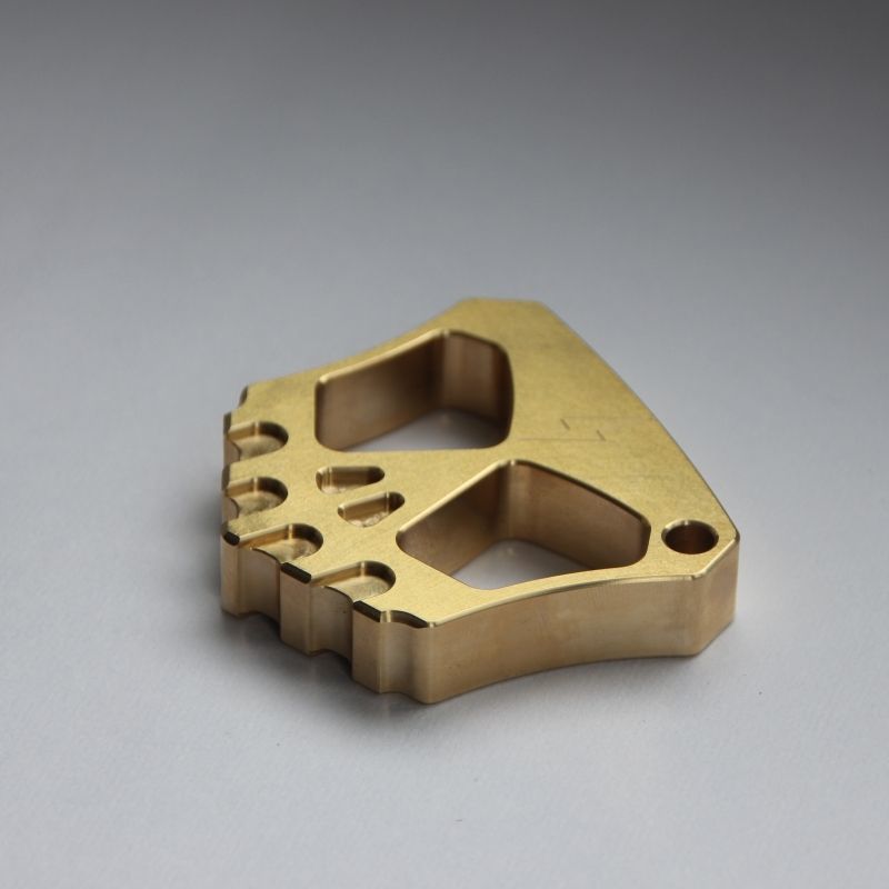 Creative Two Hole Brass Mini Backpack Outdoor Keychain EDC Tool