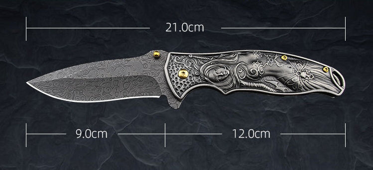 Female God Handle Folding Outdoor Pocket EDC Tool