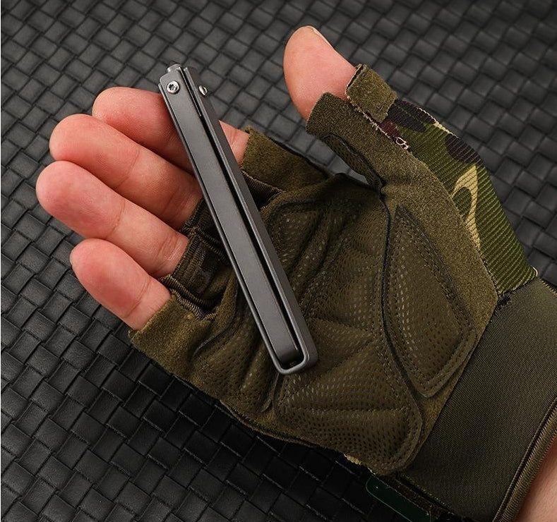 Handle Folding Outdoor Pocket Tool with Leather Case