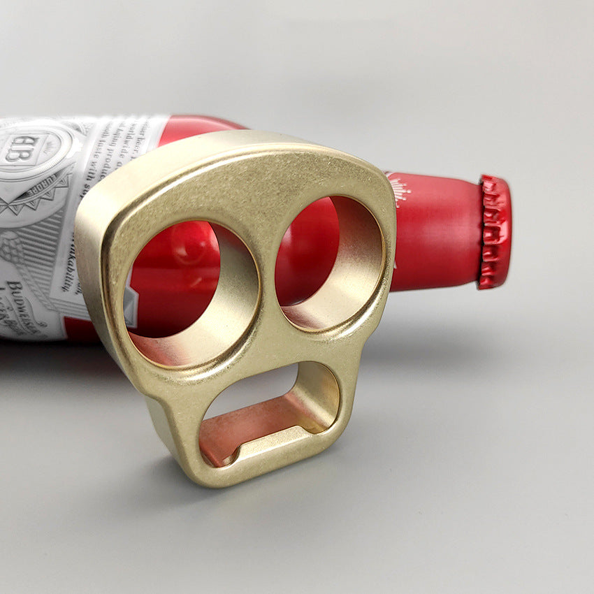 Skull Bottle Opening EDC Brass Outdoor Portable Tool
