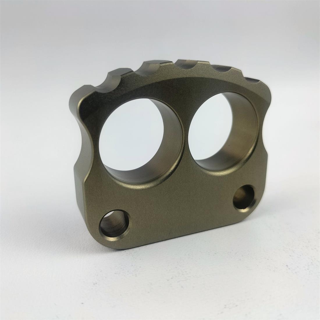 Thickened Two-hole Aluminum Mini Skull Portable EDC Tool