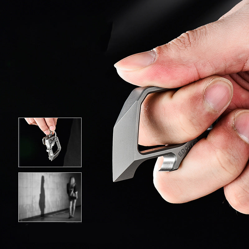 Multifunctional Pendant Titanium Bottle Opener Outdoor Tool