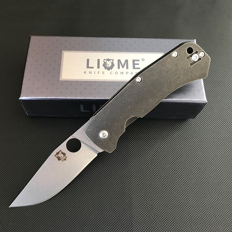 LIOME Outdoor Folding D2 Titanium Alloy Handle Pocket Tool