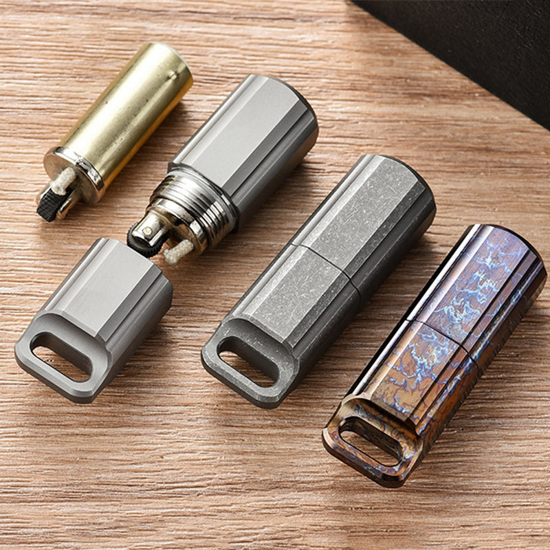 Titanium Sealed Waterproof Keychain Box