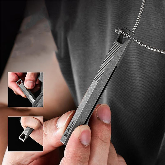 Push Slide Pen Titanium Crowbar Comfortable To Use