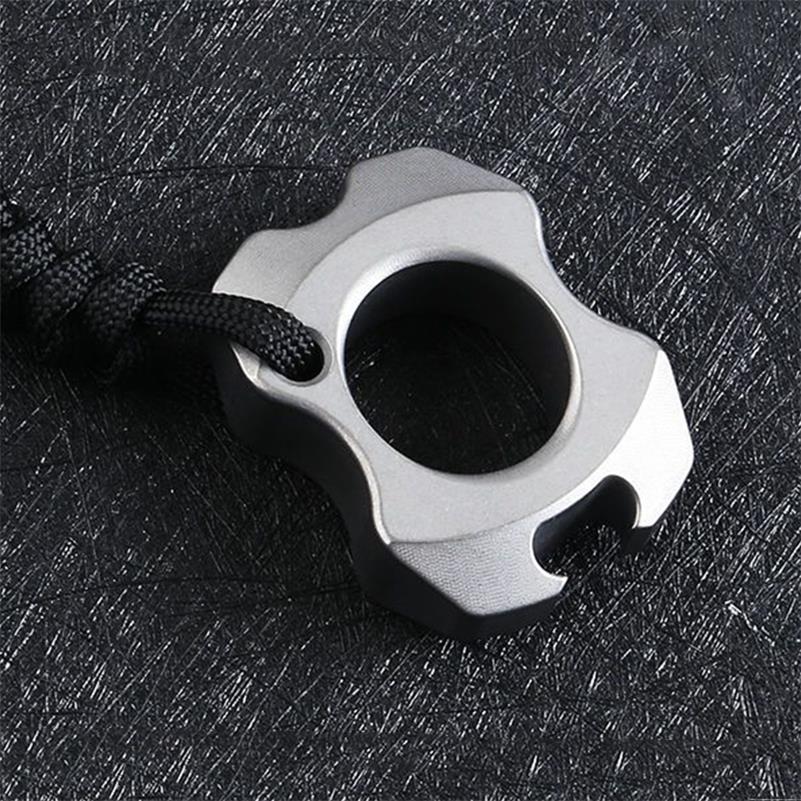 Mini Titanium Bottle Opener Portable Pendant Backpack Keychain
