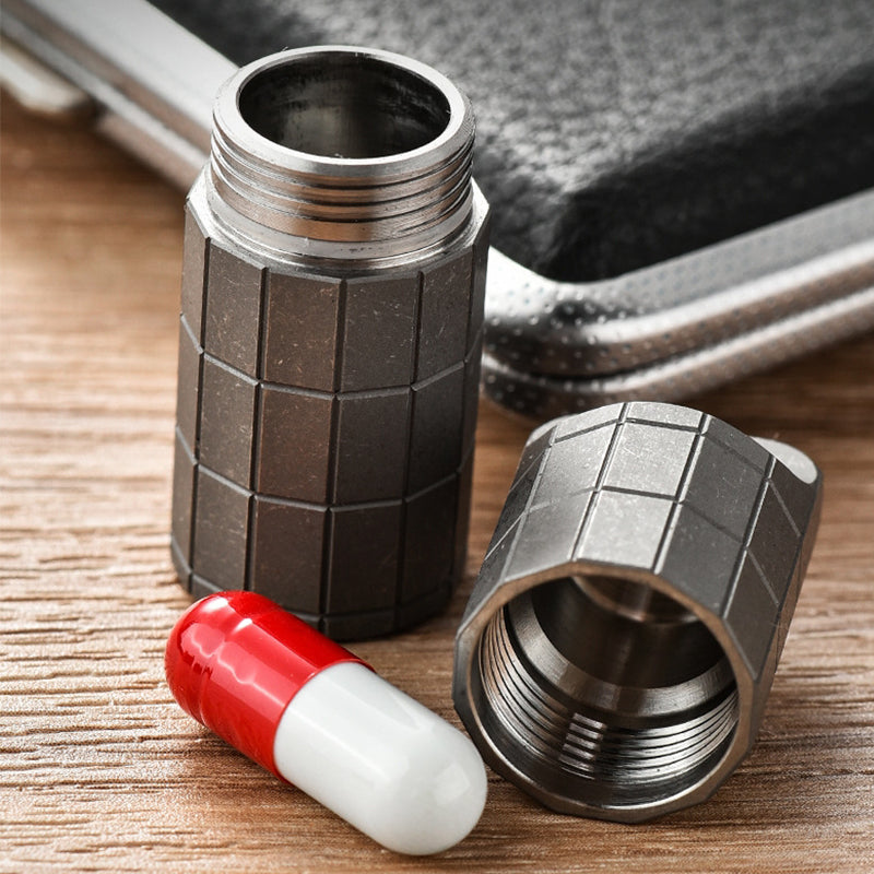Titanium Sealed Waterproof Keychain Box