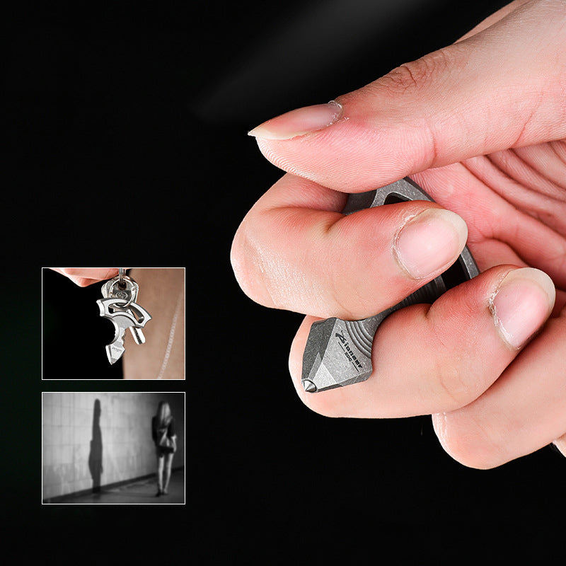 Pendant Titanium Alloy Tungsten Steel Outdoor Edc Backpack Tool