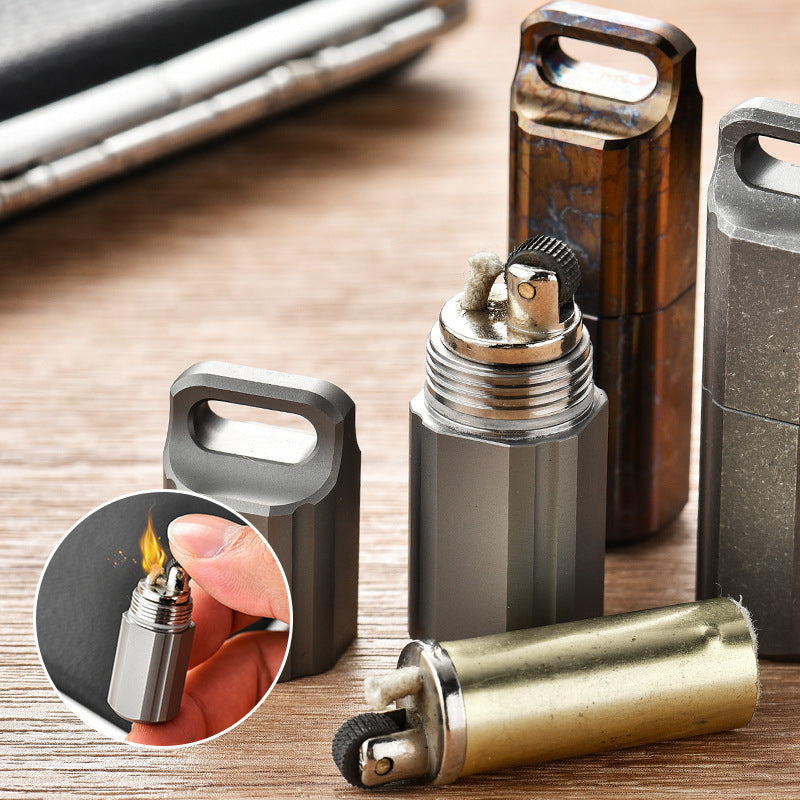Titanium Sealed Waterproof Keychain Box
