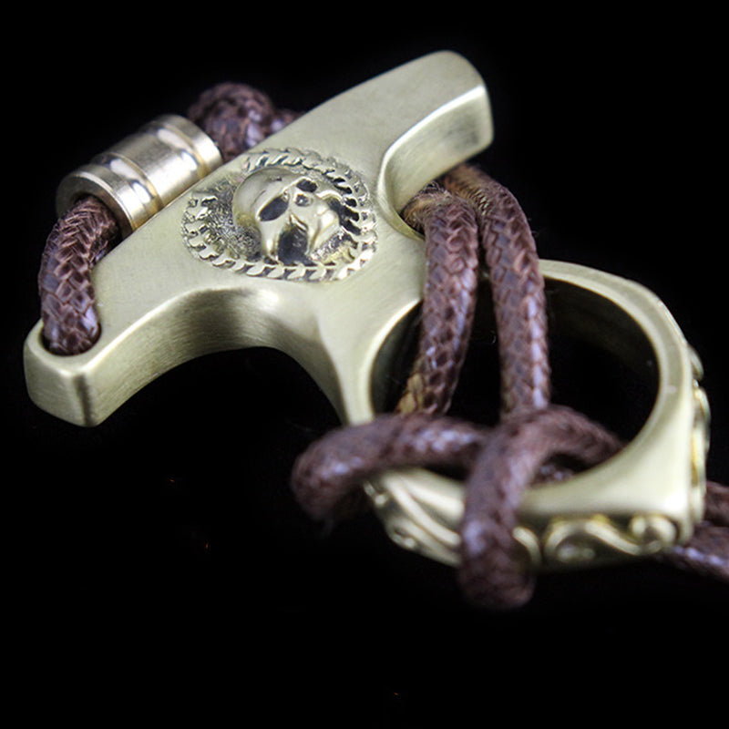 Vintage Skull Brass EDC Portable Tool