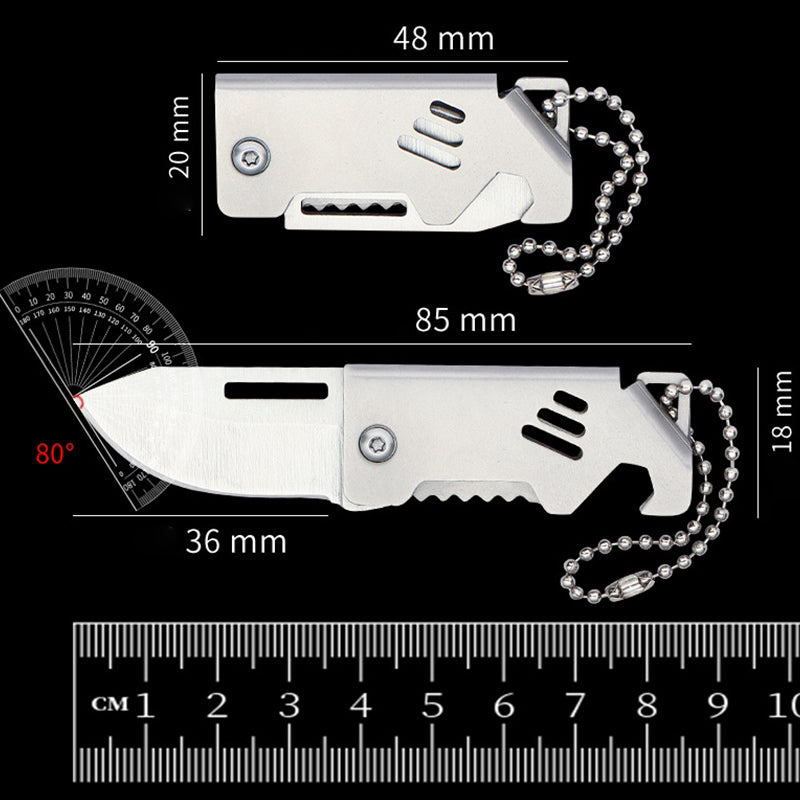 Mini Folding Keychain Pendant Bottle Opener EDC Tool