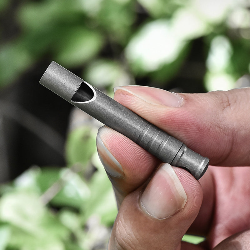 Decibel Titanium Whistle Outdoor Edc Backpack Pendant Tool