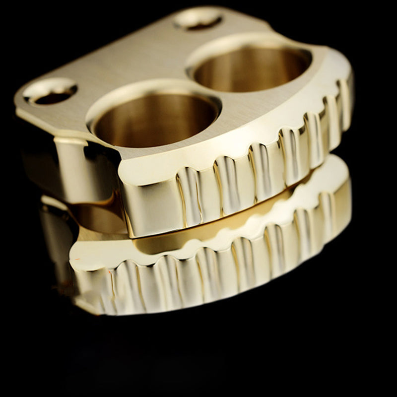 Mini Two Holes Brass Edc Portable Outdoor Easy Carry Tool