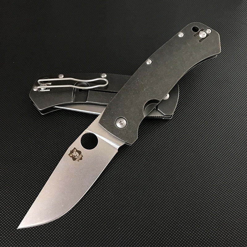 LIOME Outdoor Folding D2 Titanium Alloy Handle Pocket Tool