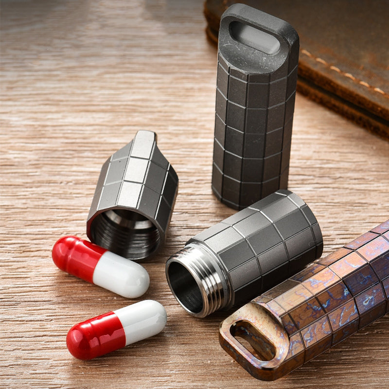Titanium Sealed Waterproof Keychain Box