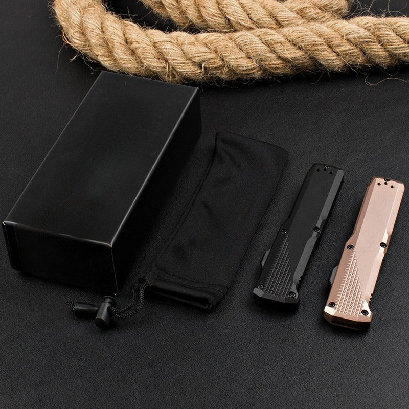 BM4600 T6 Aluminum Alloy Anodized Black Outdoor Portable Knife