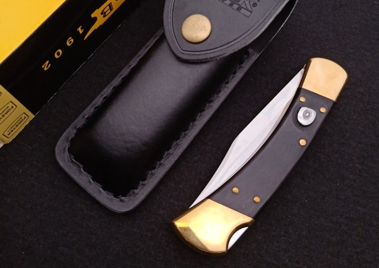 Single Handle Copper Rivet Black Rosewood Wood Bk 110 Outdoor Folding Tool