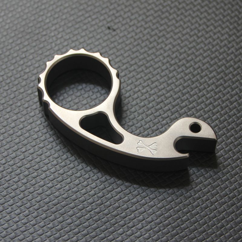 Titanium Alloy Snail Multi-function Bottle Opener Keychain Backpack EDC Tool