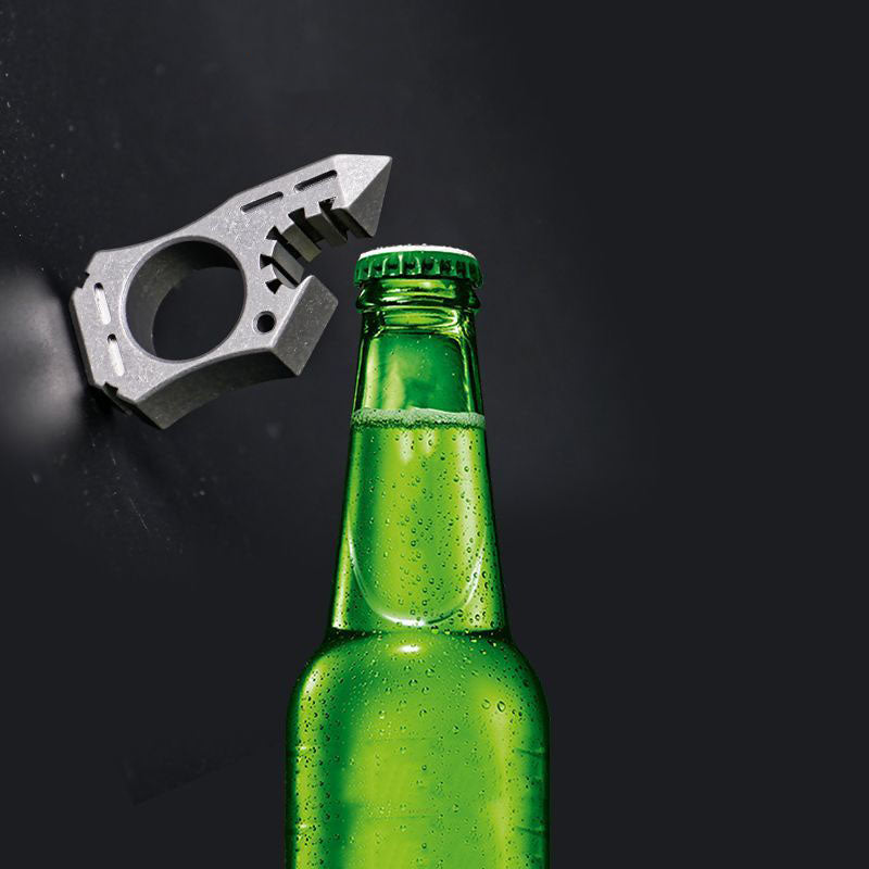 Shark Bottle Opener Outdoor Edc Backpack Keychain Tool