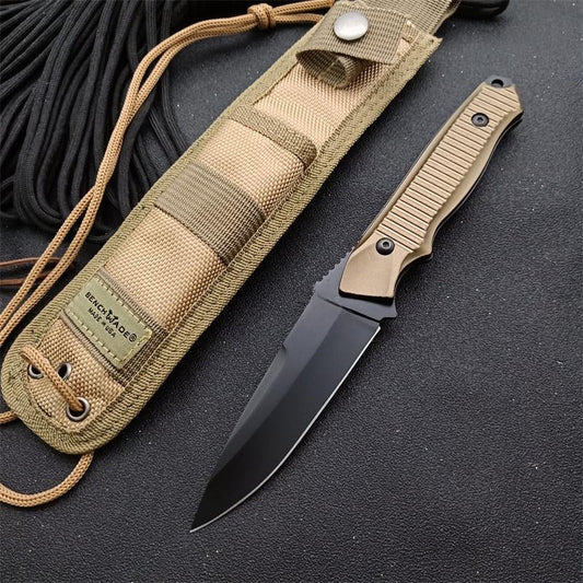 BM140BK Champagne Handle Outdoor Knife