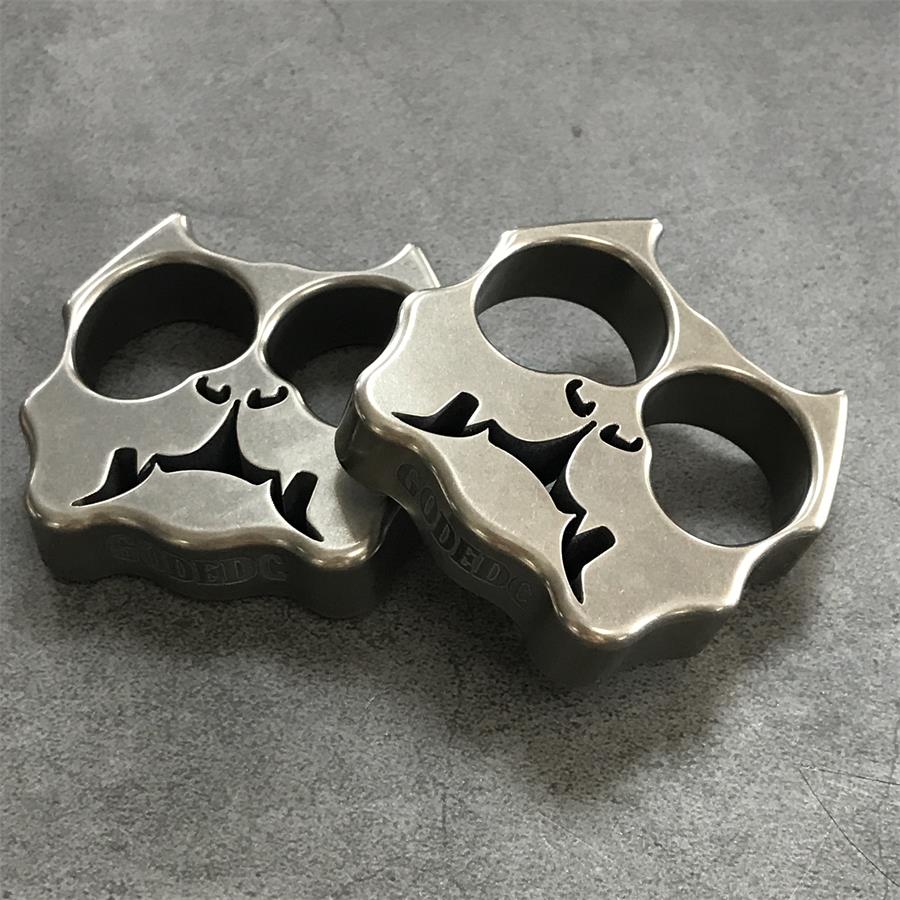 GODEDC Titanium TC21 Dog Head Two Hole Outdoor Tool