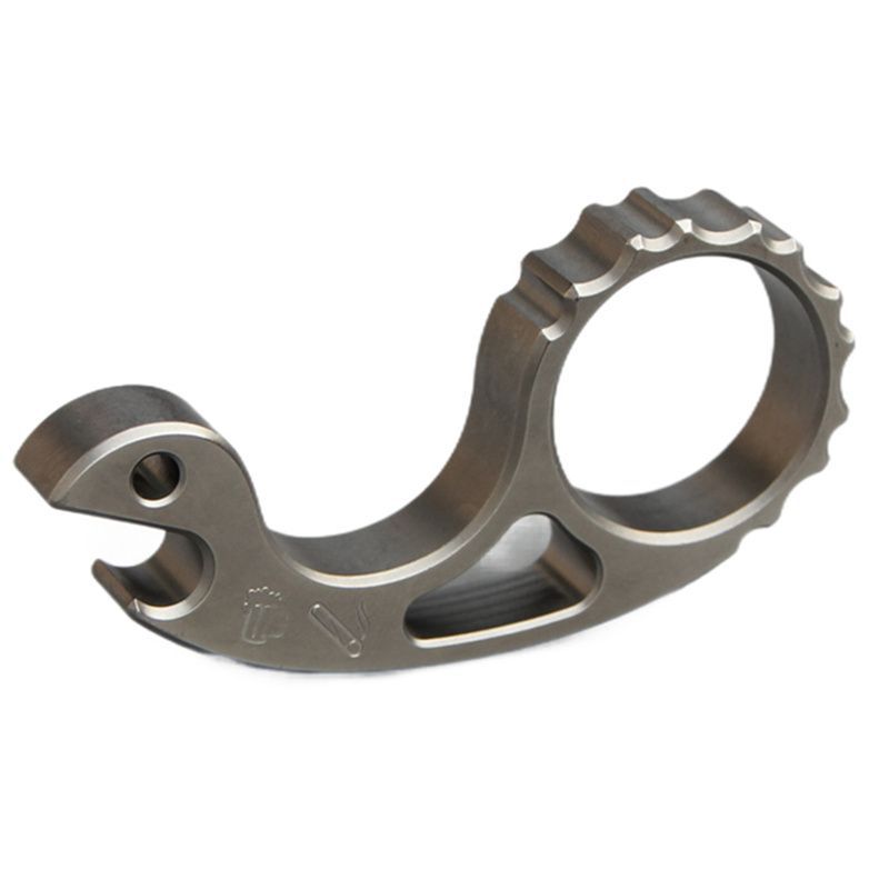 Titanium Alloy Snail Multi-function Bottle Opener Keychain Backpack EDC Tool