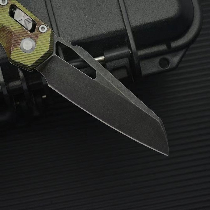 MT Aluminum Alloy M390MK Outdoor Dark Green Folding Knife