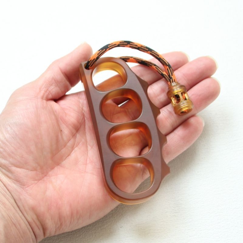 Large Amber Pea Outdoor EDC Tool
