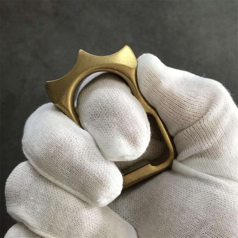 GOODEDC Stonewashed Brass Bottle Opening EDC Keychain Tool