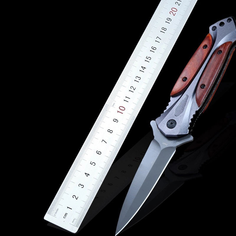 BM Wooden Handle Folding Outdoor Pocket Tool