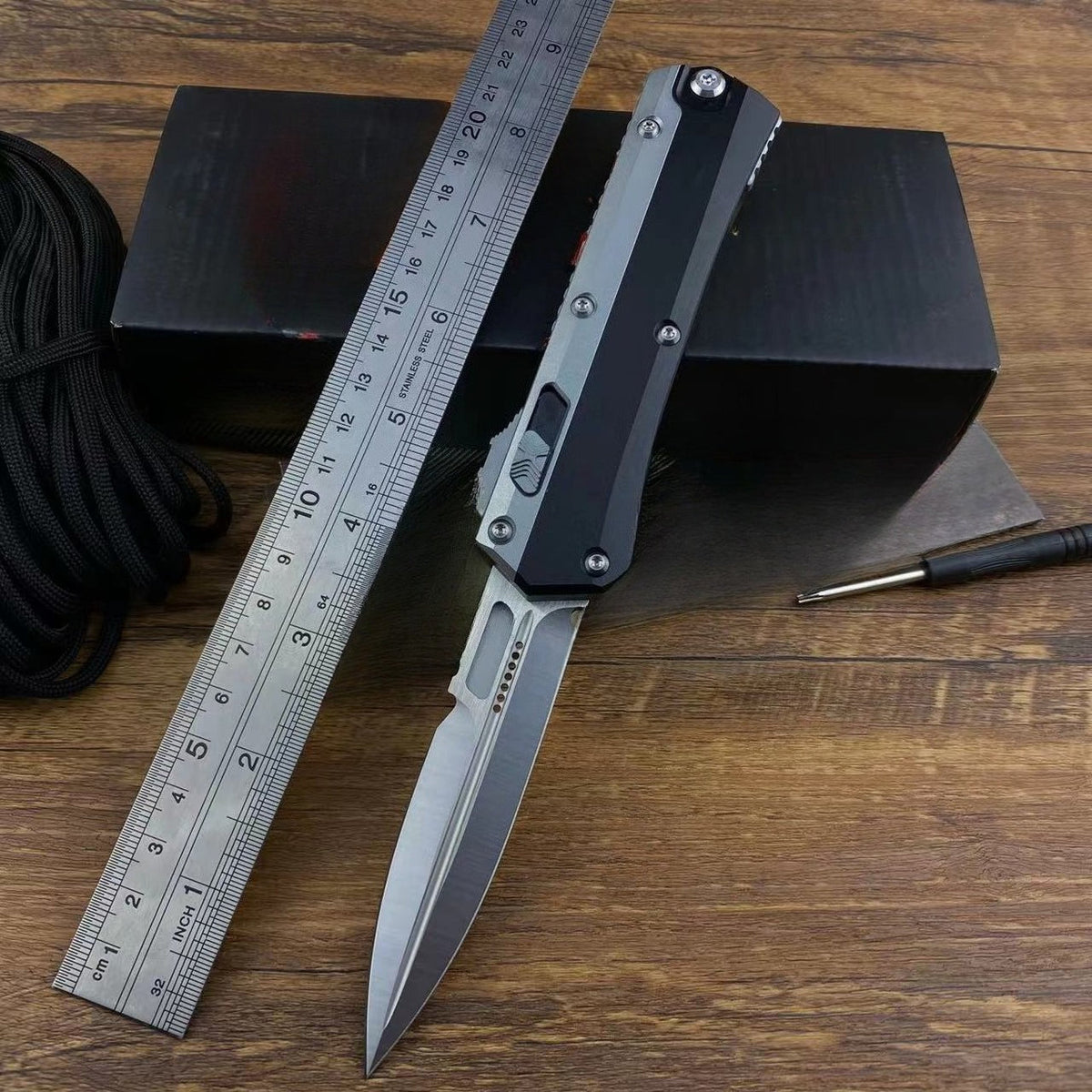 Aluminum Alloy Tricolor Knife8