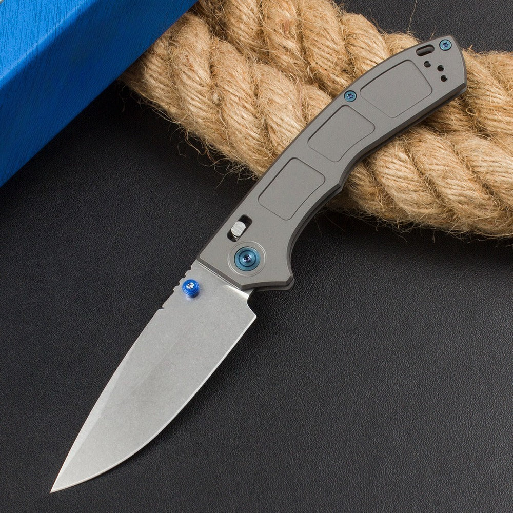 BM748 Titanium Alloy Handle Folding Knife14
